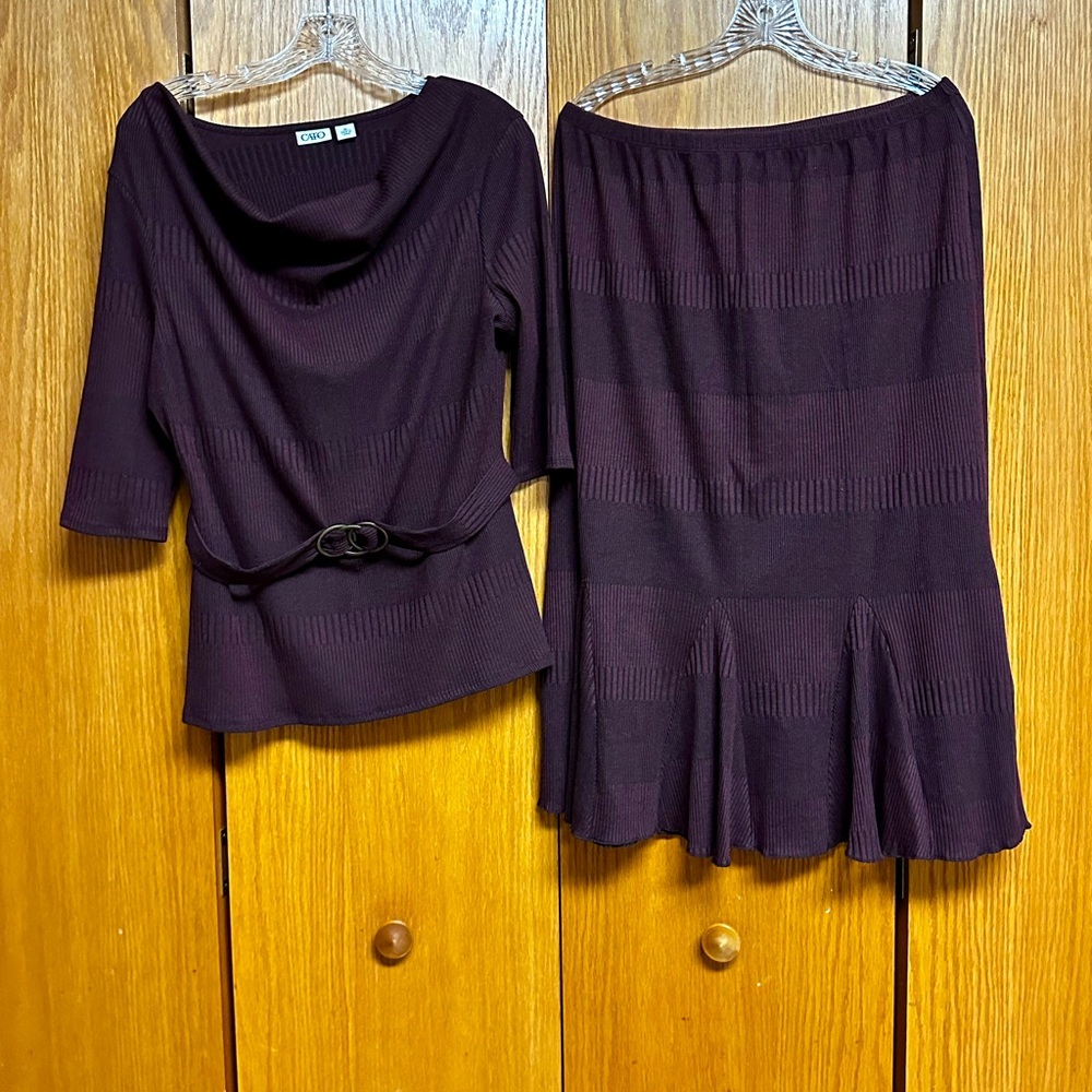 Women’s Skirt and blouse set.